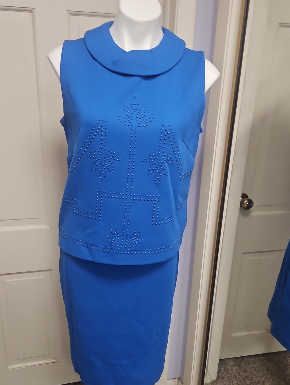 60s Playboy Club Knit Skirt And Top